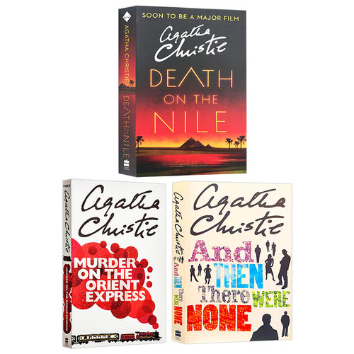 英文原版 阿加莎系列侦探推理小说3册 Agatha Christie 东方快车列车谋杀案 无人生还 尼罗河上的惨案 进口英语书 阿加莎克里斯蒂 - 图1