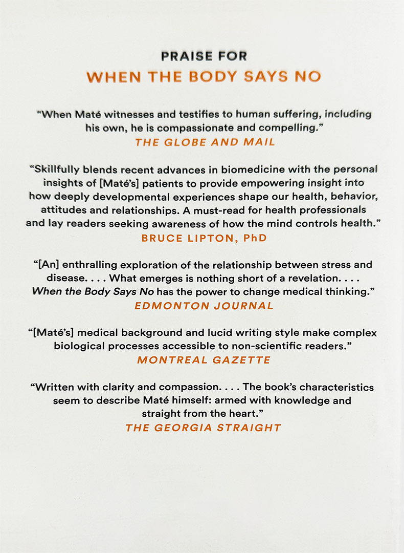 英文原版 When the Body Says No 身体会替你说不 内心隐藏的压力如何损害健康 Gabor Maté 精装 英文版 进口英语原版书籍