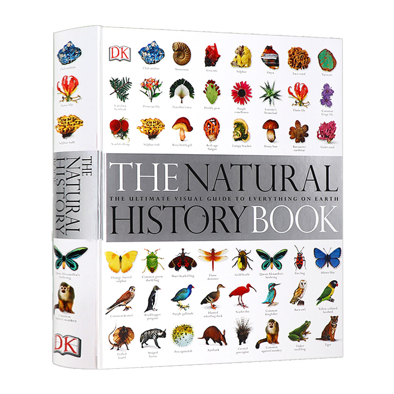 DK博物大百科 The Natural History Book英文原版自然史图解植物动物图鉴儿童少儿百科精装大开本全书历史指南丛书正版-图0