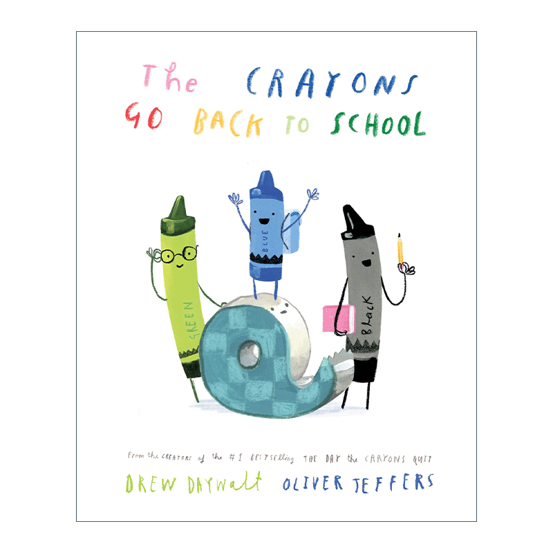 英文原版 The Crayons Go Back To School 小蜡笔回到学校 Oliver Jeffers新绘本 小蜡笔大罢工系列 精装 英文版 进口英语原版书籍 - 图0