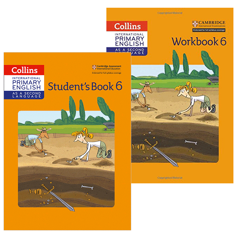 英国国际学校小学六年级英语教材练习册2册 Collins Primary English Student's Book Workbook Stage 6 英文原版剑桥小学学生用书 - 图0