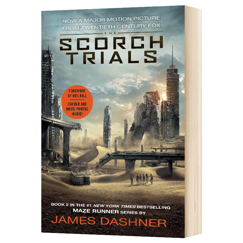 英文原版the Scorch Trials Movie Tie In Edition 移动迷宫2 科幻冒险小说英文版进口英语书籍