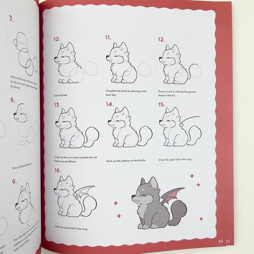 英文原版 Cute Chibi Mythical Beasts & Magical Monsters 可爱神兽手绘指南 Phoebe Im卡通绘画系列 英文版 进口英语原版书籍 - 图1