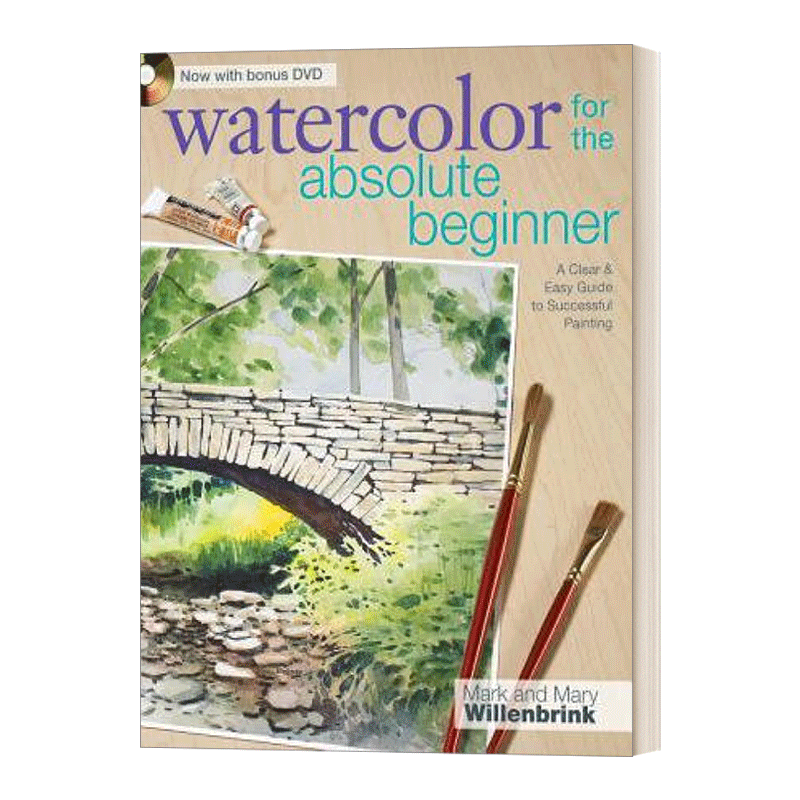 英文原版 Watercolor for the Absolute Beginner 从零开始学画画 专为初学者设计的水彩绘画指南 英文版 进口英语原版书籍