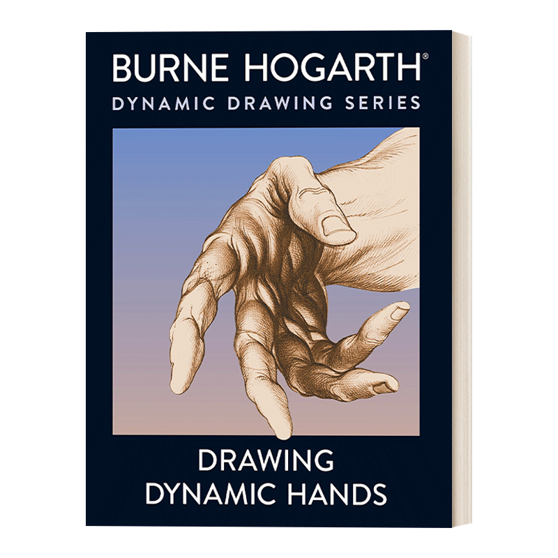 Drawing Dynamic Hands 动态手部绘画技巧指南 素描 Burne Hogarth进口原版英文书籍 - 图0