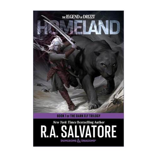 英文原版 Homeland Dungeons & Dragons 故土 龙与地下城 黑暗精灵三部曲之一 R.A. Salvatore 英文版 进口英语原版书籍 - 图0