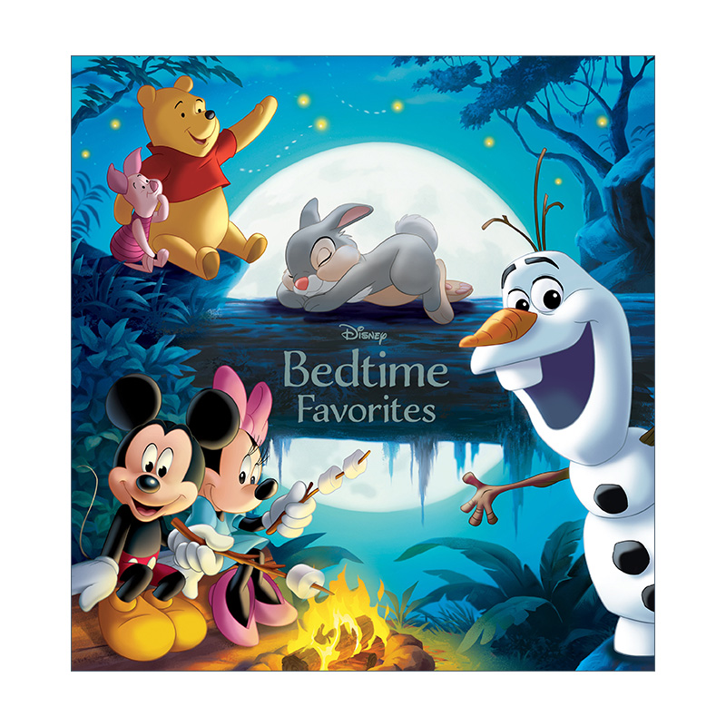 英文原版 Disney Bedtime Favorites 18个经典迪士尼故事 精装合辑 250张插图 睡前故事 儿童读物 英文版 进口英语原版书籍 - 图0