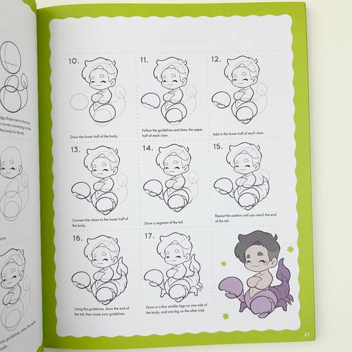 英文原版 Cute Chibi Mythical Beasts & Magical Monsters 可爱神兽手绘指南 Phoebe Im卡通绘画系列 英文版 进口英语原版书籍 - 图3