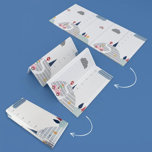 Детский мультяшный игровой коврик для ползания, складной ковер из пены без запаха, увеличенная толщина