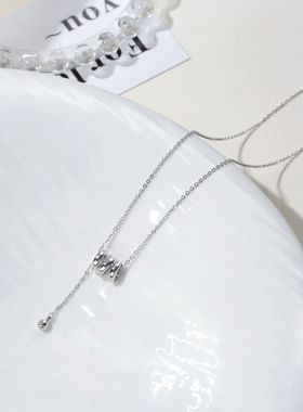 设计感秋冬款四叶草项链小众日常百搭时尚环保电镀义乌门店