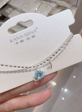 卡娜米娜小众设计感土星手链简约小清新甜美双层叠戴手饰饰品