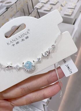 卡娜米娜爆款优雅冰花切时尚几何手链日常通勤轻奢高级感精美手饰