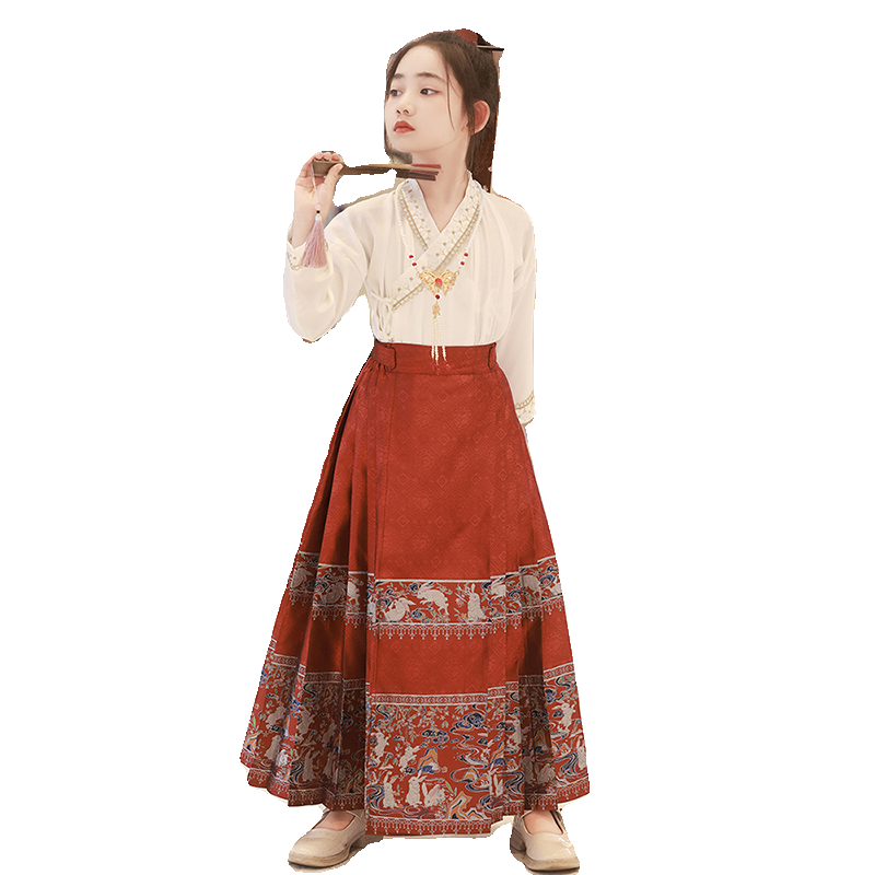 女童马面裙春秋新中式古风唐装小女孩国朝新年汉服套装儿童旗袍裙,淘宝优惠券,粉丝福利购,淘宝优惠卷