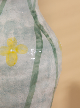 C036 H070Z8 景德镇陶瓷花器室内桌面摆件（高29口11.5）