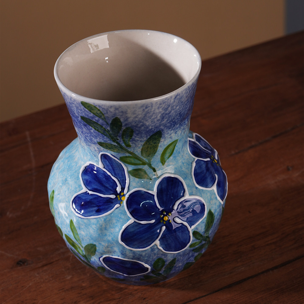 『093』1076-花瓶小蓝花（浅）,淘宝优惠券,粉丝福利购,淘宝优惠卷