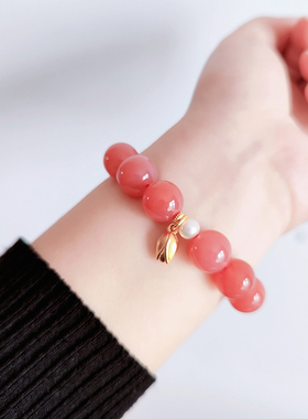 盐源玛瑙甜美新中式手链可盐可甜
