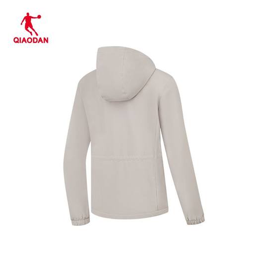 乔丹梭织厚外套女2025冬季加绒保暖户外休闲运动风衣QDEFD2254006