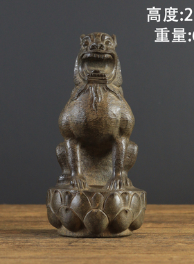 石雕石狮子做旧仿古浮雕手工打磨