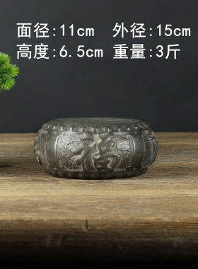 仿古老旧石头青石雕刻佛像茶台