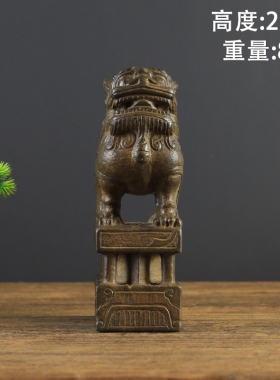 摆件狮子中式浮雕复古