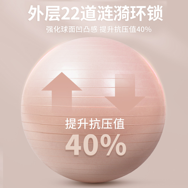 mingjian名舰旗舰店瑜伽球健身球加厚防爆孕妇专用助产大龙球儿童感统训练健身平衡球2