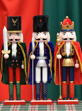 桌面装饰创意金色胡桃夹子厨师