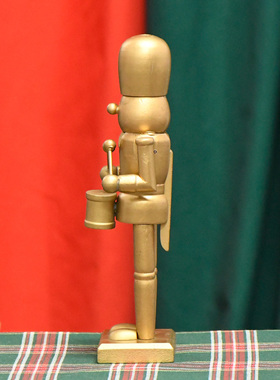 新品上架25CM欧式胡桃夹子打鼓家具桌面摆放送礼圣诞节氛围感