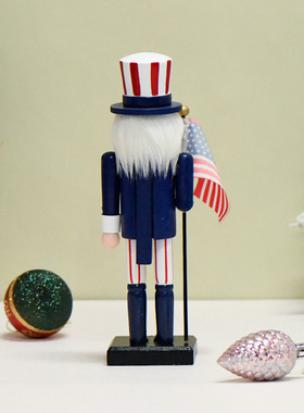 新品上架25CM欧式胡桃夹子旗手家具桌面摆放送礼圣诞节氛围感