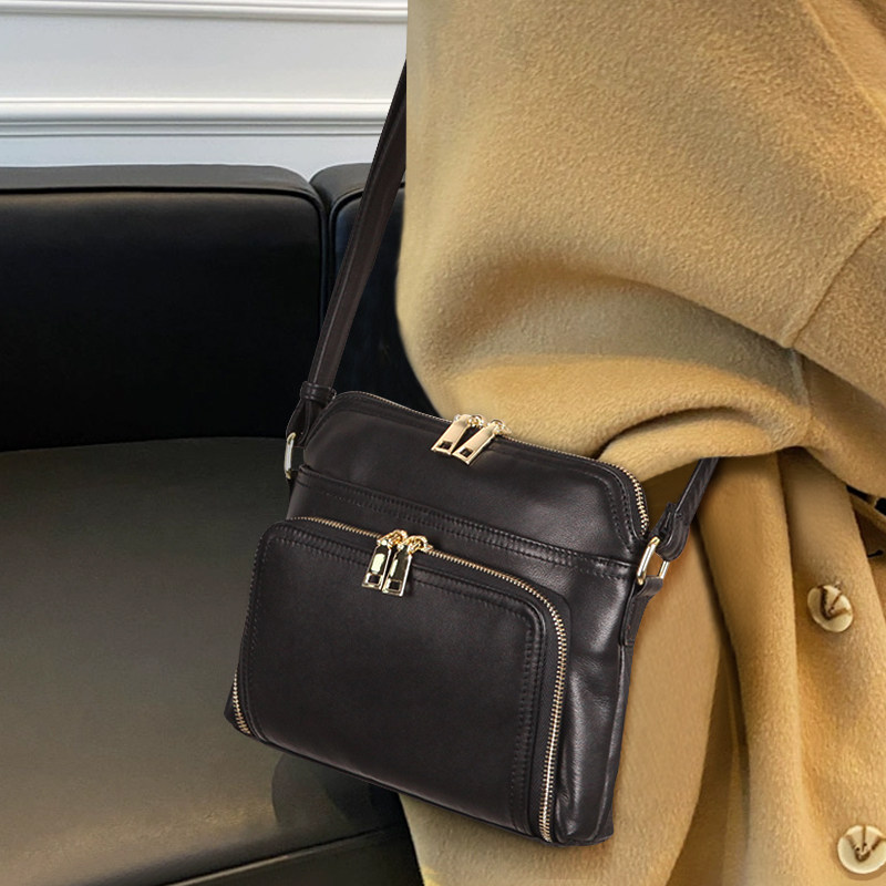 包包女士2024新款真皮斜挎包多隔层大容量通勤包高级感小众单肩包,淘宝优惠券,粉丝福利购,淘宝优惠卷