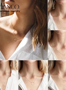 钛钢饰品批发不锈钢项链简约百搭