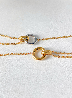 eManco创意不锈钢打结吊坠手链｜