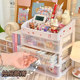 Transparent visible simple large capacity desktop storage box