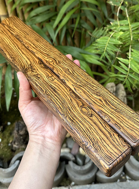 墨西哥黄花梨黄金檀虎皮檀镇纸镇尺压尺压纸 文房用品摆件工艺品