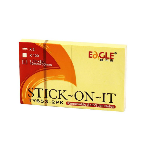 24本益而高653-2PK告示贴N次贴粘性留言标记便利纸记事贴40*50mm - 图3
