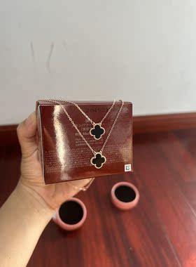 四叶草女士项链女生锁骨链显白玫瑰金925纯银幸运女朋友生日礼物