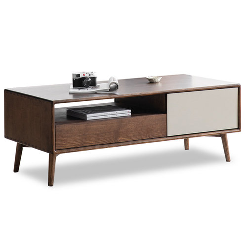 治木工坊白蜡木茶几家用现代简约全实木茶桌北欧小户型客厅家具 - 图3