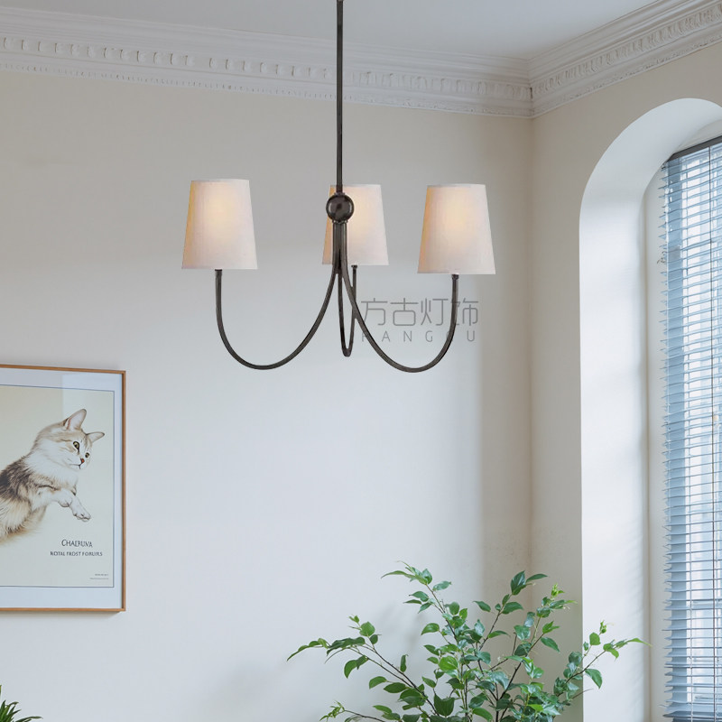 美式简约全铜客厅吊灯轻奢大气酒店餐厅法式复古餐厅卧室书房灯具,淘宝优惠券,粉丝福利购,淘宝优惠卷