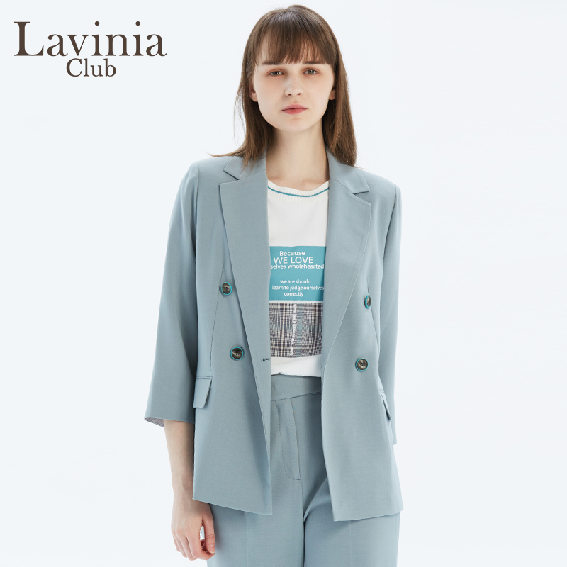 Lavinia Club拉维妮娅官方夏季秋女士小西装外套休闲女装通勤西服 - 图2