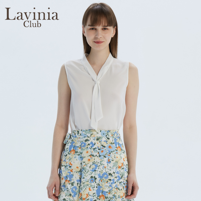 Lavinia Club拉维妮娅夏秋季新品女士吊带背心上衣打底衫无袖衬衫 - 图2