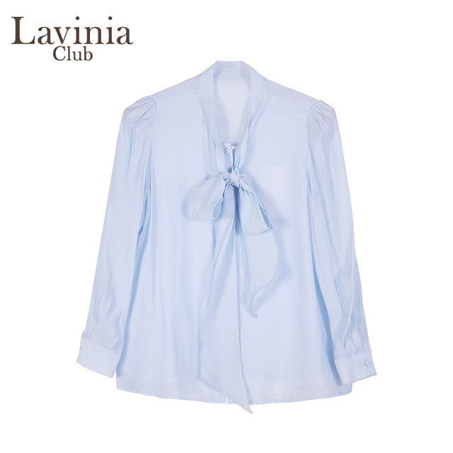 LaviniaClub long sleeve ribbon shirt