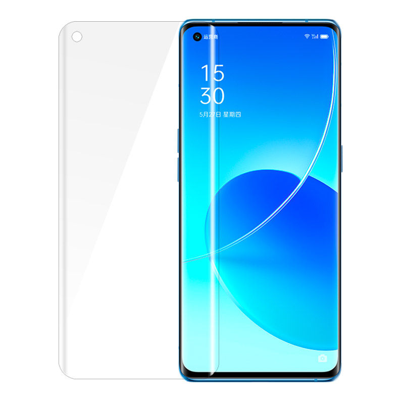 opporeno6pro原装高清软膜OPPOreno6pro十的手机膜reno4pro新款曲面屏+reno3pro原厂保护por原机出厂前膜贴膜 - 图3