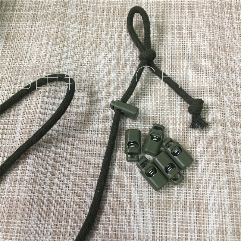 抽绳定绳扣止滑扣弹簧扣优质塑料绳扣服装抽绳调节扣包袋绳拉扣_虎窝淘