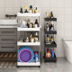 Narrow slit storage rack bathroom kitchen storage trolley