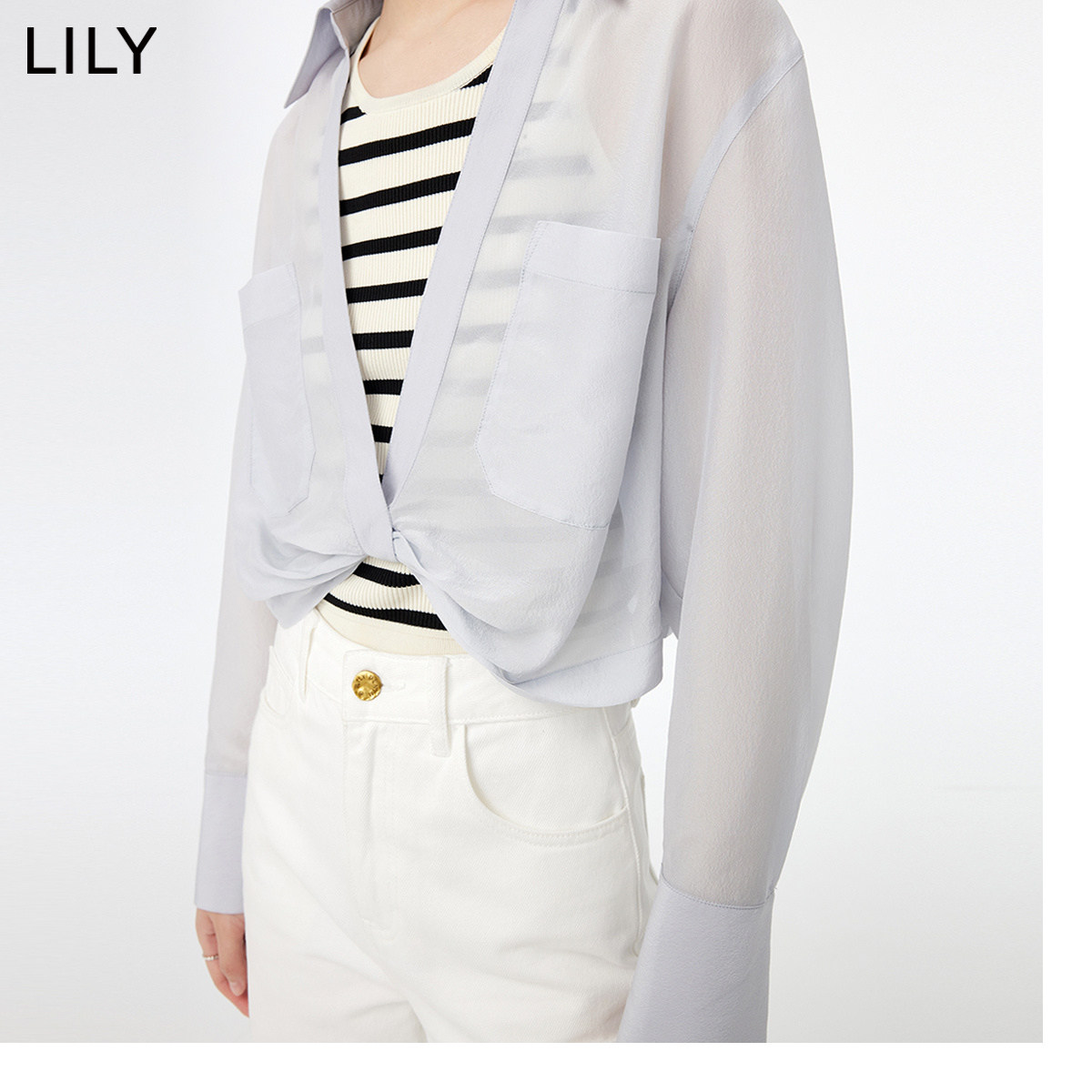  LILY蕾丝衫/雪纺衫