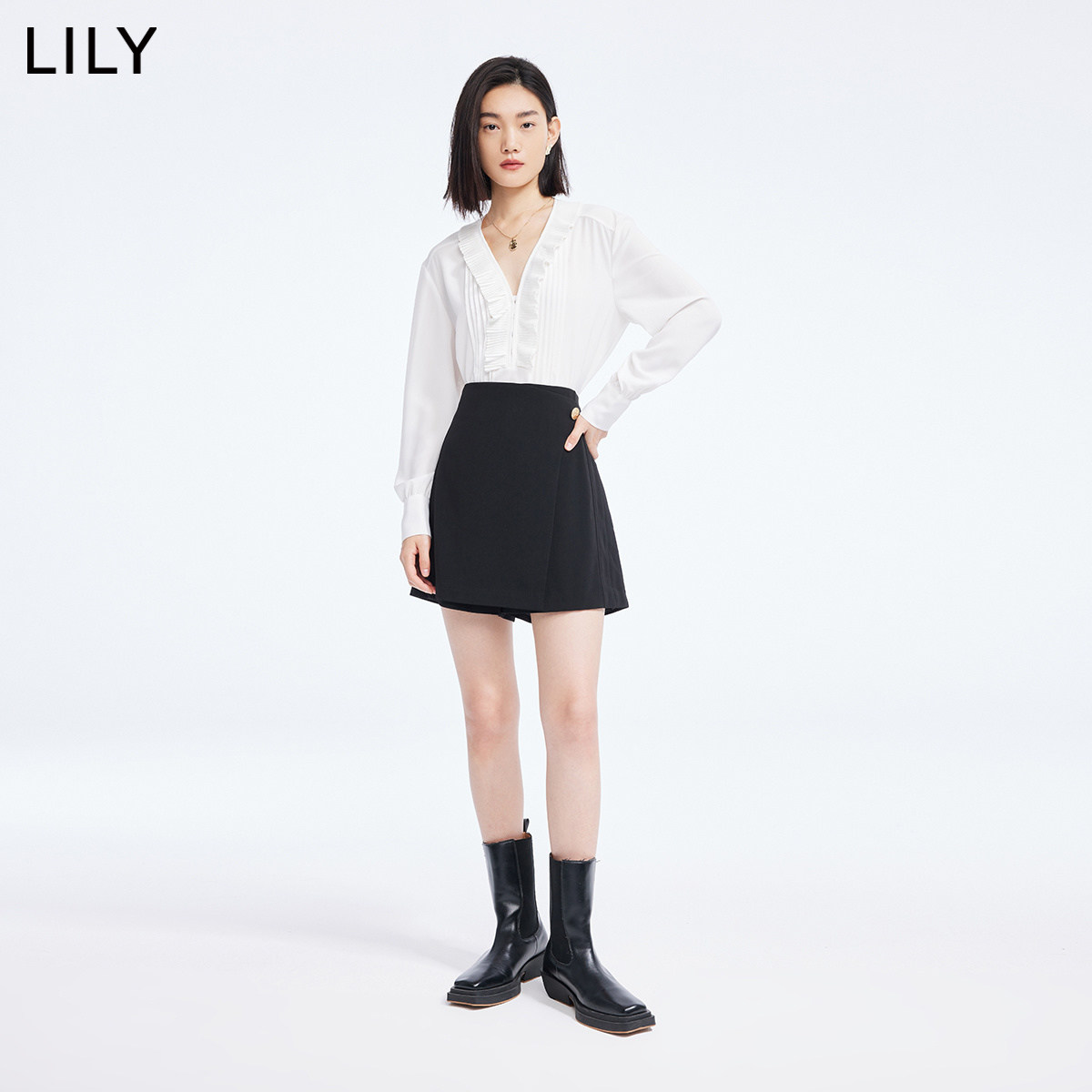 【商场同款】lily2022秋新款别致裙裤 LILY休闲裤