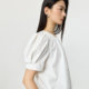 LILY commuter pullover French puff sleeve shirt chiffon