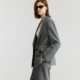LILY commuter jacket ຊຸດສີເທົາລະດັບສູງ