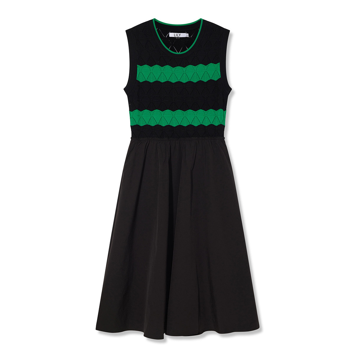 lily2023夏新款洋气撞色条纹连衣裙 LILY连衣裙