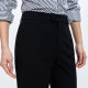 LILY commuter ສີແຂງເກົ້າຈຸດບ່ອນເຮັດວຽກ pants tapered