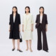 LILY ເດີນທາງສີ່ທາງ elastic waist workplace ຊຸດ retro